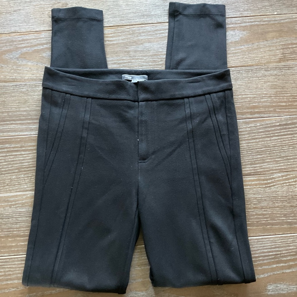 Vince Charcoal High-Waisted Skinny Stretch Pants size 4